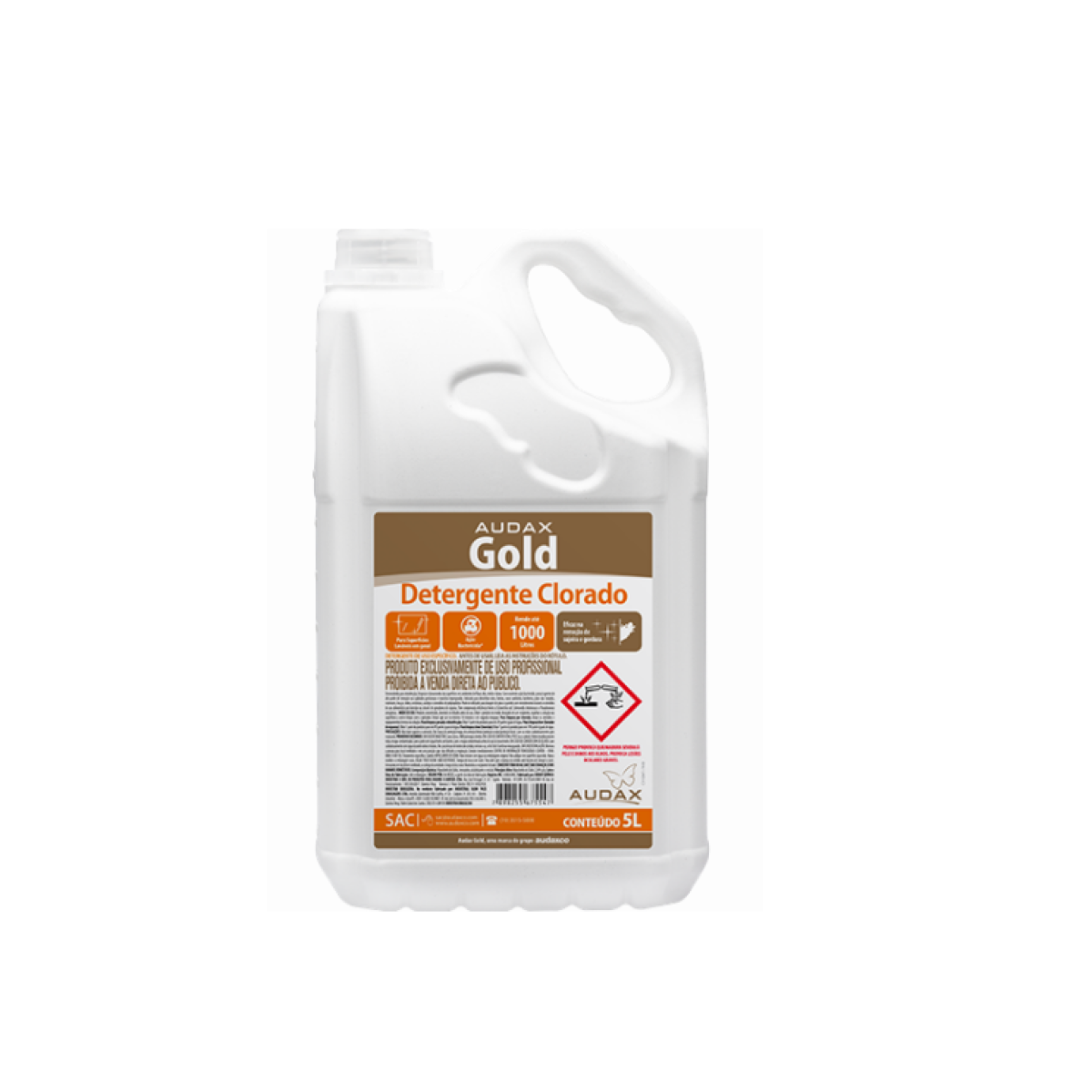 Detalhes do produto Detergente Clorado Audax Gold 5 L