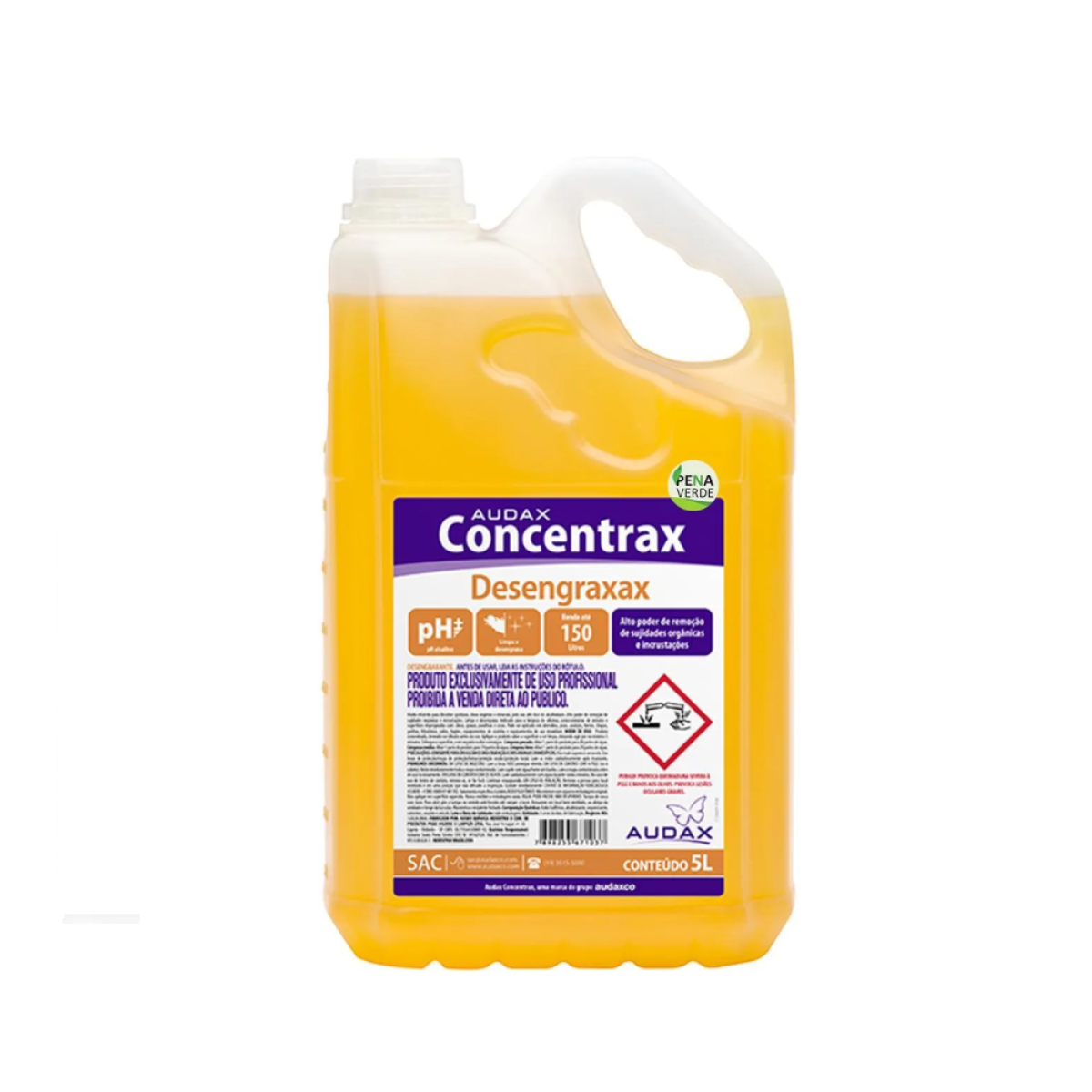 Detalhes do produto Desengraxante Desengraxax Concentrax Audax 5 L