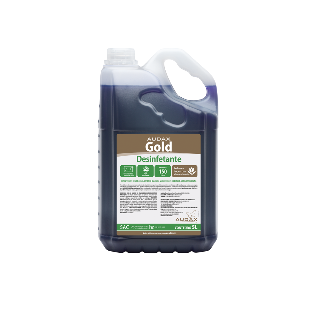 Detalhes do produto Desinfetante Gold Audax 5 L 