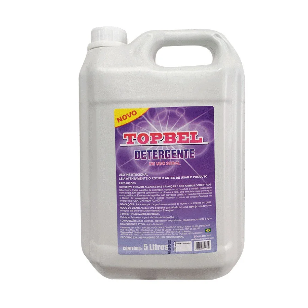 Detalhes do produto Detergente Lava Louças Topbel 5 L