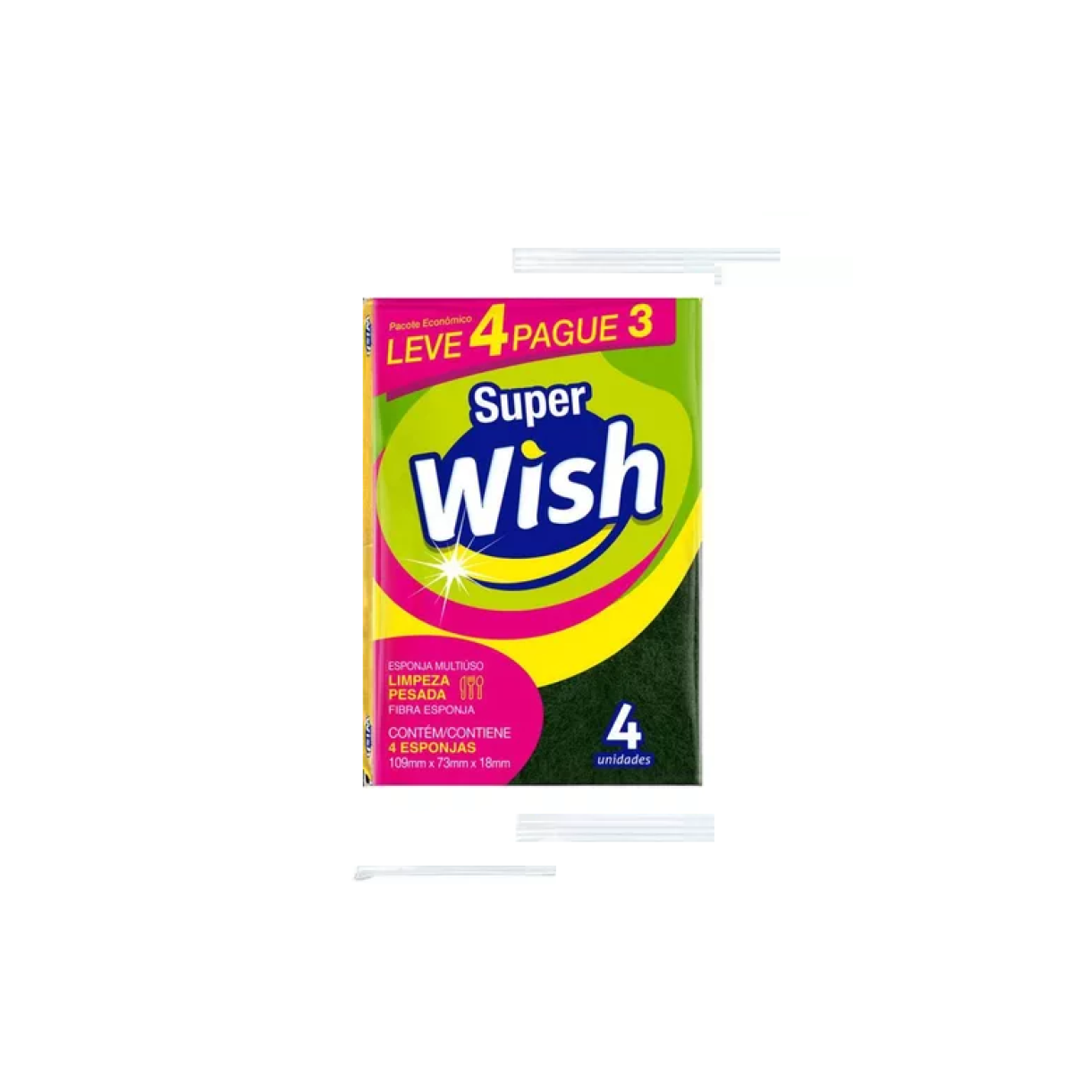 Detalhes do produto Esponja Dupla Face Super Wish