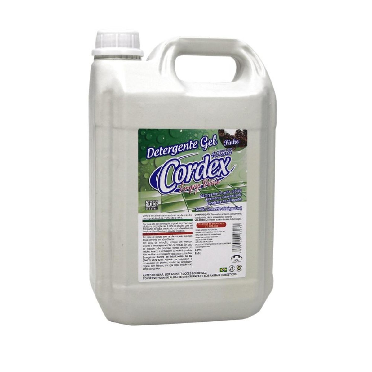 Detalhes do produto Detergente Gel Pinho Concentrado 5 L