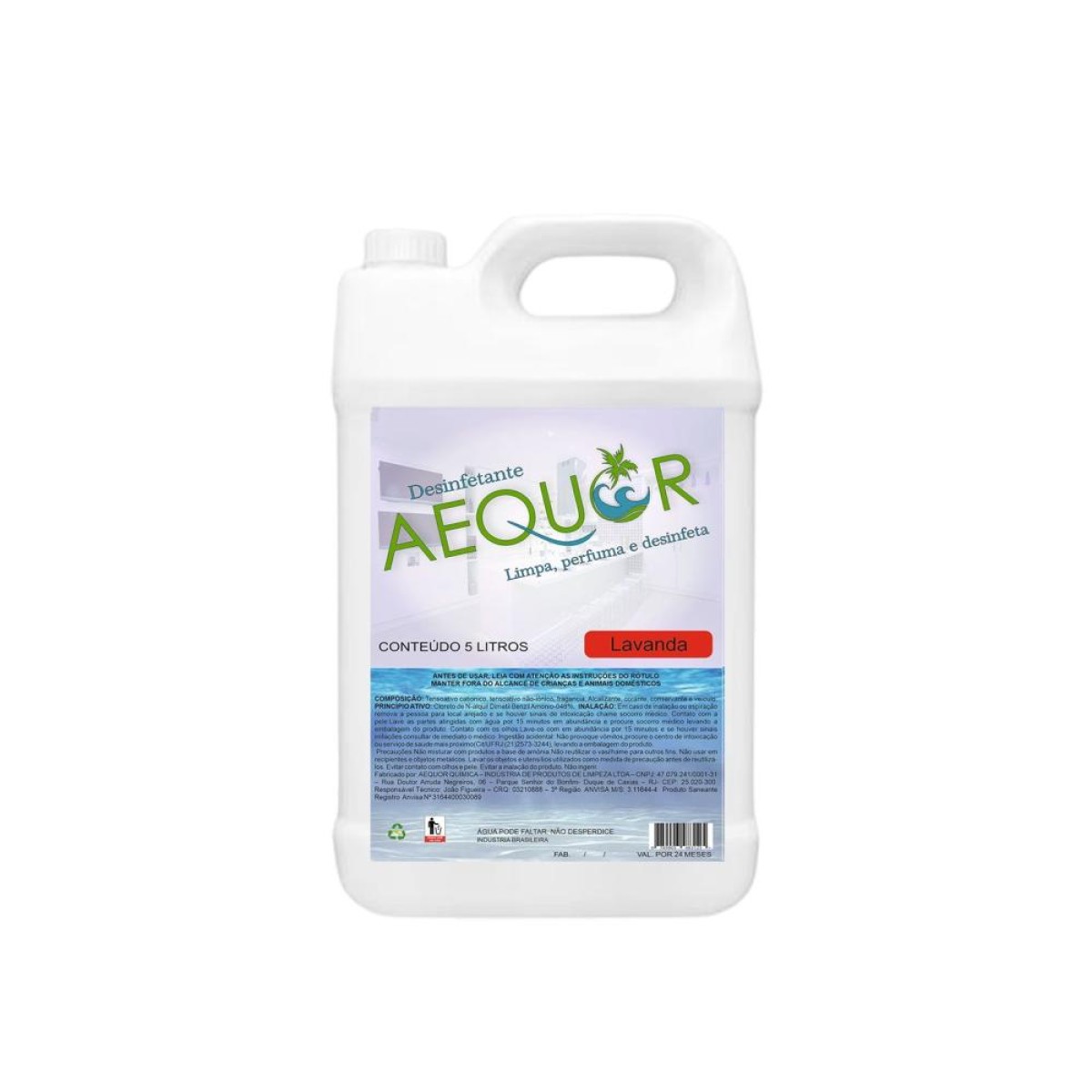 Detalhes do produto Desinfetante Aequor 5 L