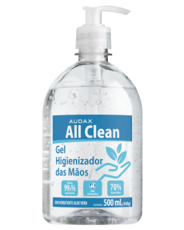 Detalhes do produto Álcool em Gel Antisséptico All Clean Audax 500 ml 