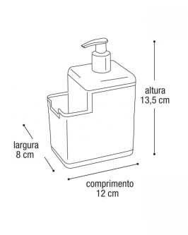 Porta Detergente e Esponja c/ Bico Dosador - Foto 2