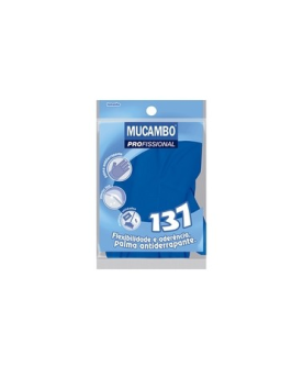 Luva Látex Azul Antiderrapante Pro 137 Mucambo