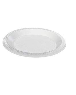 Prato Plástico Raso 15 cm - Branco ou Cristal