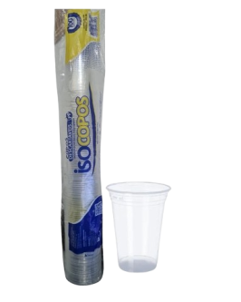 Copo Descartável P P 330ml Transparente (Liso)