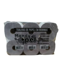 Papel Toalha Bobina Branco Mandypel