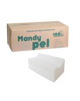 Detalhes do produto Papel Toalha Interfolhas 100% Cel. Mandypel c/ 2000