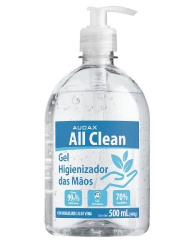 Detalhes do produto Álcool em Gel Antisséptico All Clean Audax 500 ml 