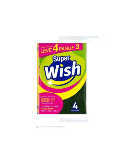 Detalhes do produto Esponja Dupla Face Super Wish