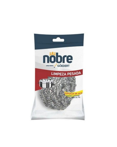 Detalhes do produto Esponja Inox Max Nobre Limpeza Pesada