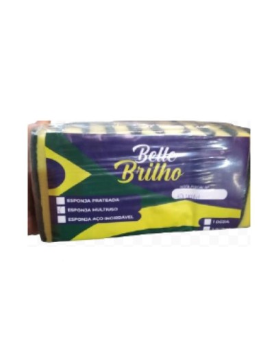 Detalhes do produto Esponja Dupla Face Belle Brilho